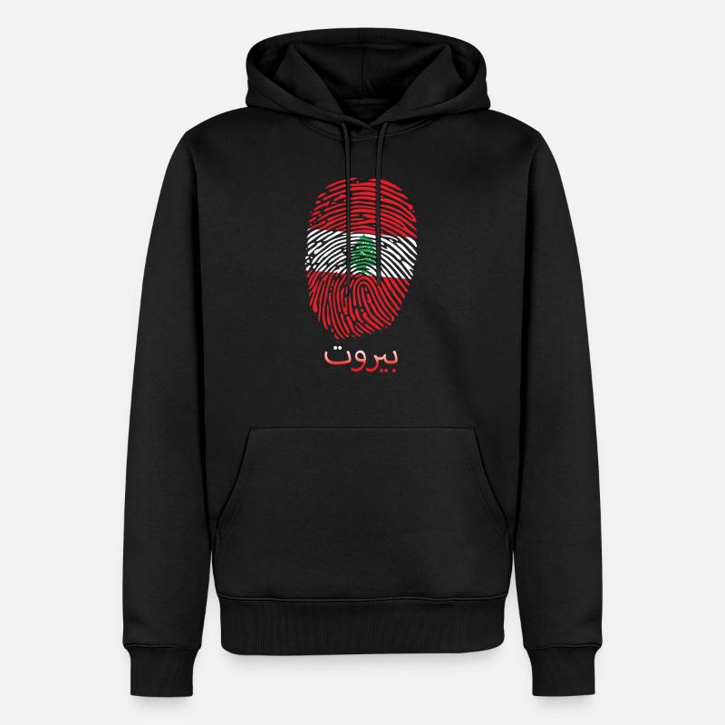 BEIRUT Libanese Libanon Libanesin Libanesisch - Männer Premium Bio Hoodie - Schwarz
