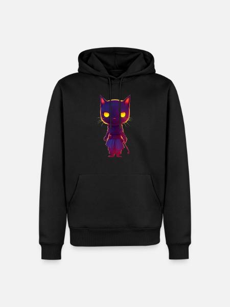 Assassin Stealth Cat - Men’s Premium Organic Hoodie - black