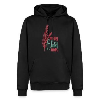 Merry Christmas - Men’s Premium Organic Hoodie - black - Front - Nico (187cm)