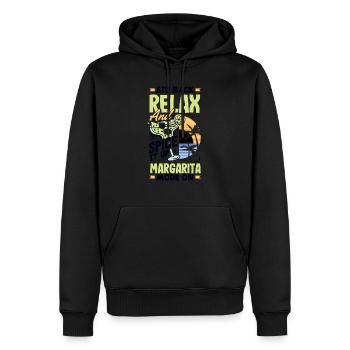 Sip Back Relax and Spice It Up Margarita Mode On - Männer Premium Bio Hoodie - Schwarz - Vorne - Nico (187cm)