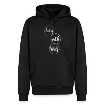 creative inspiration creative projects - Männer Premium Bio Hoodie - Schwarz - Vorne - Nico (187cm)