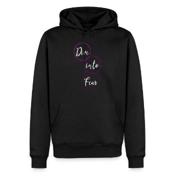 gift present bungee jumping excitement - Männer Premium Bio Hoodie - Schwarz - Vorne - Nico (187cm)