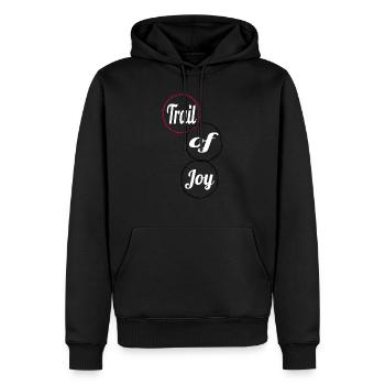 mountain biking enthusiasts pure bliss funny quote - Männer Premium Bio Hoodie - Schwarz - Vorne - Nico (187cm)
