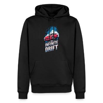 Infinite Drift - Autorennen - Männer Premium Bio Hoodie - Schwarz - Vorne - Nico (187cm)