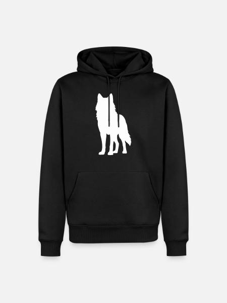 Wolf 1 - Men’s Premium Organic Hoodie - black