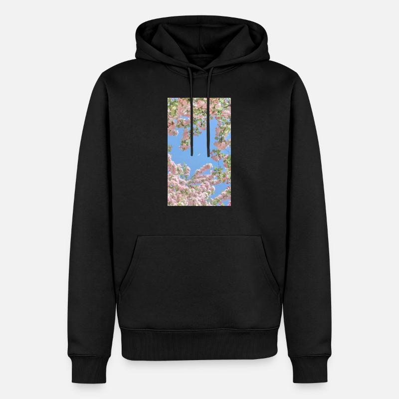 moon - Männer Premium Bio Hoodie - Schwarz