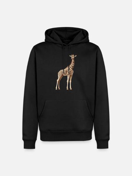 Giraffe - Men’s Premium Organic Hoodie - black