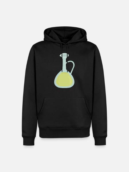 olive oil - Men’s Premium Organic Hoodie - black