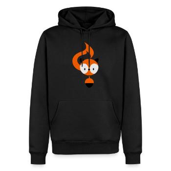 eichhoernchen_3f - Men’s Premium Organic Hoodie - black - Front - Nico (187cm)