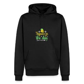 Lemonade Squeeze Day Summer Lovers Lemon Juice - Men’s Premium Organic Hoodie - black - Front - Nico (187cm)