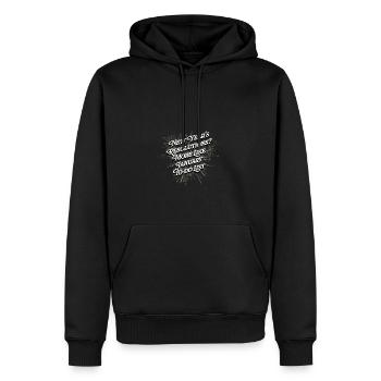 Plus comme Janvier To do List Funny Happy New Oui - Sweat à capuche Premium bio Homme - noir - Devant - Nico (187cm)