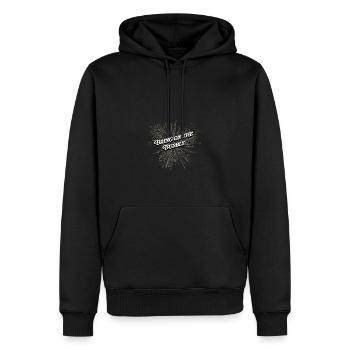 Apportez le pétillant joyeux Nouvel An sp - Sweat à capuche Premium bio Homme - noir - Devant - Nico (187cm)