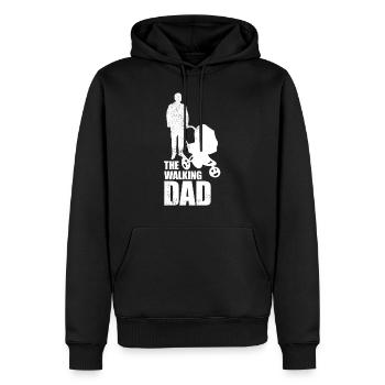 THE WALKING DAD - Männer Premium Bio Hoodie - Schwarz - Vorne - Nico (187cm)