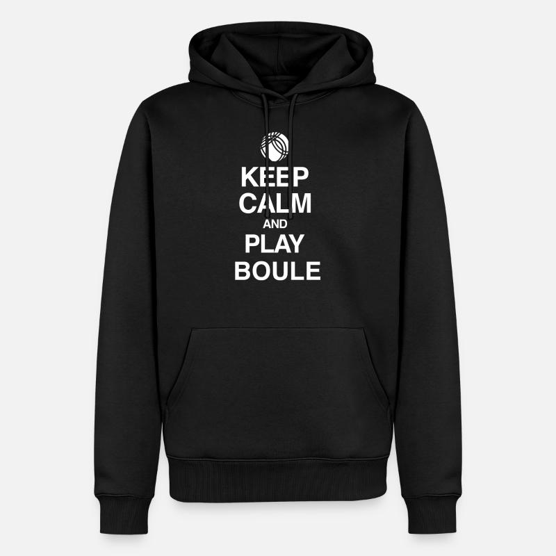 BOULE CHEMISE - Sweat à capuche Premium bio Homme - noir