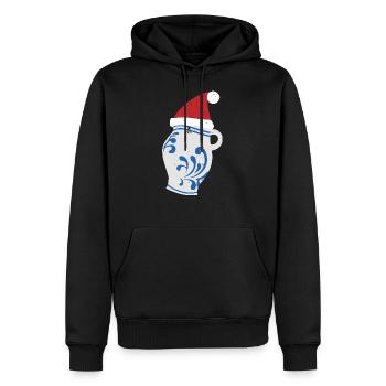 Cidre Bembel Noël FFM Hessisch Cadeau - Sweat à capuche Premium bio Homme - noir - Devant - Nico (187cm)