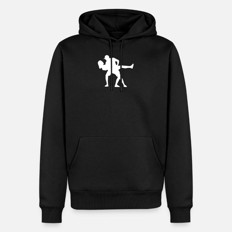 Tanzpaar - Männer Premium Bio Hoodie - Schwarz