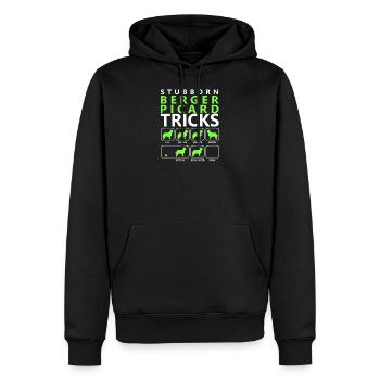 Stubborn Berger Picard Tricks - Men’s Premium Organic Hoodie - black - Front - Nico (187cm)