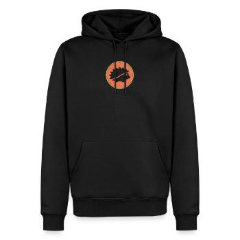 Propriétaire d'animal mignon hérisson porc-épic - Sweat à capuche Premium bio Homme - noir - Devant - Nico (187cm)