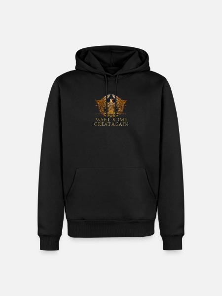 Machen Sie Rom wieder großartig - Romain Empire - Geschichte Lo - Männer Premium Bio Hoodie - Schwarz