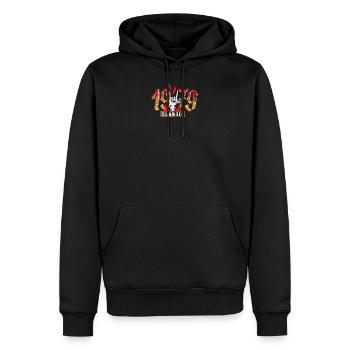 Rock Classic Metalhand 41. Geburtstag Jahrgang - Männer Premium Bio Hoodie - Schwarz - Vorne - Nico (187cm)