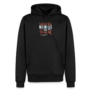 Trompete Alten Mann Musiker Trompeter Jazz - Männer Premium Bio Hoodie - Schwarz - Vorne - Nico (187cm)