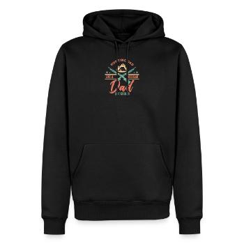 Hunting Dad Like A Regular Dad But Cooler - Sweat à capuche Premium bio Homme - noir - Devant - Nico (187cm)