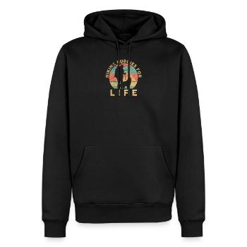 Hiking For Hiker And Dog Lover - Männer Premium Bio Hoodie - Schwarz - Vorne - Nico (187cm)