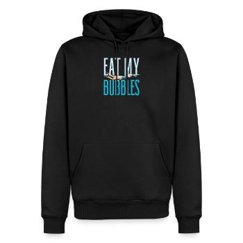 Eat My Bubbles Funny Swimming - Männer Premium Bio Hoodie - Schwarz - Vorne - Nico (187cm)