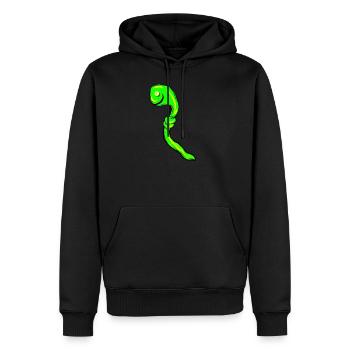 Glühwürmchen - Männer Premium Bio Hoodie - Schwarz - Vorne - Nico (187cm)
