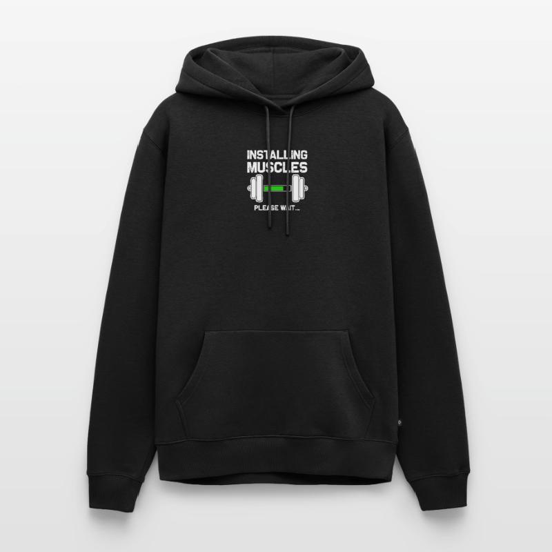 Installing Muscles - Loading - Please Wait... Fitne Men’s Premium Organic Hoodie