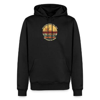 Ein Fuchs muss tun, was ein Fuchs tun muss. Retro - Männer Premium Bio Hoodie - Schwarz - Vorne - Nico (187cm)