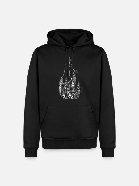 Jesus Jesus Jesus Jesus Holy Spirit Holy Spirit - Men’s Premium Organic Hoodie - black