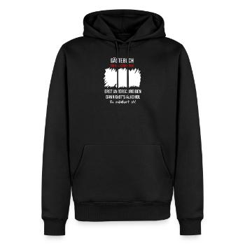 44. Geburtstag Gästeliste Gästebuch 44 Jahre Shirt - Männer Premium Bio Hoodie - Schwarz - Vorne - Nico (187cm)