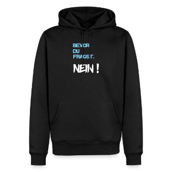 Cool saying - Men’s Premium Organic Hoodie - black - Front - Nico (187cm)