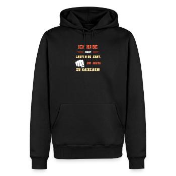 Coole Sprüche, patrioten Sprüche cooler spruch - Männer Premium Bio Hoodie - Schwarz - Vorne - Nico (187cm)
