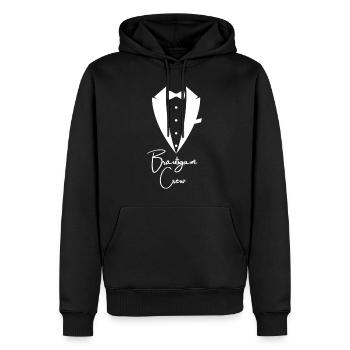 Équipe de mariés pour la fête de garçon - Sweat à capuche Premium bio Homme - noir - Devant - Nico (187cm)