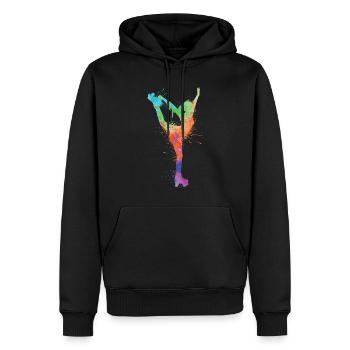 Roller Skating Kids Roller Skating Roller Skates Women - Men’s Premium Organic Hoodie - black - Front - Nico (187cm)