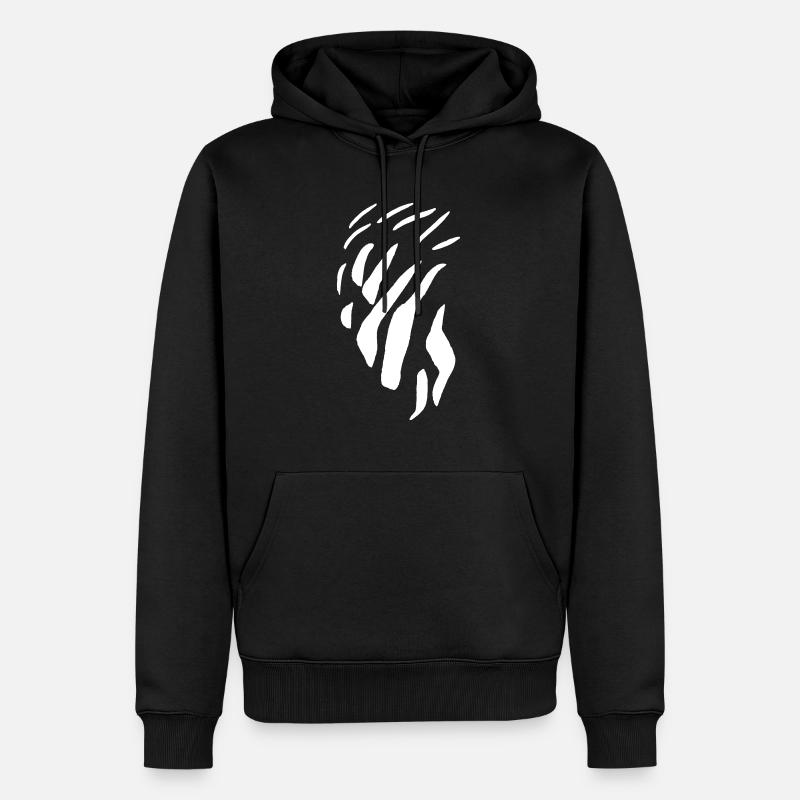 Vector Minimal Pattern - Men’s Premium Organic Hoodie - black