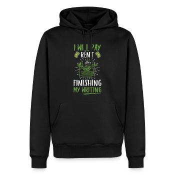 Je vais jouer à la pension après avoir reçu mon - Sweat à capuche Premium bio Homme - noir - Devant - Nico (187cm)