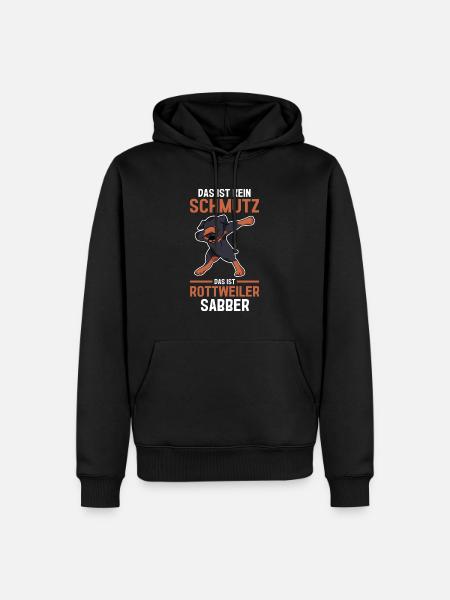 Hund Rottweiler - Männer Premium Bio Hoodie - Schwarz
