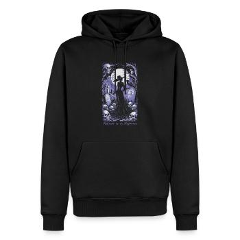 Bienvenue dans My Nightmare 03 - Sweat à capuche Premium bio Homme - noir - Devant - Nico (187cm)