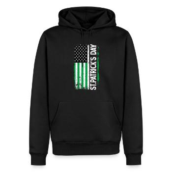 St Paddys St Patricksday St Patrick Day - Männer Premium Bio Hoodie - Schwarz - Vorne - Nico (187cm)