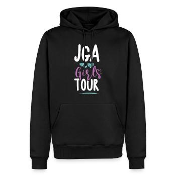 Jga Bachelorette Girls Tour - Sweat à capuche Premium bio Homme - noir - Devant - Nico (187cm)