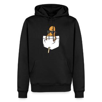 Corn Dog Corndog - Men’s Premium Organic Hoodie - black - Front - Nico (187cm)