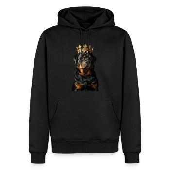 Rottweiler - Sweat à capuche Premium bio Homme - noir - Devant - Nico (187cm)
