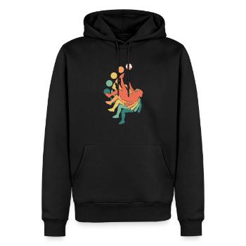 Fallrückzieher Fußball Fußballer Elfmeter Spieler - Männer Premium Bio Hoodie - Schwarz - Vorne - Nico (187cm)