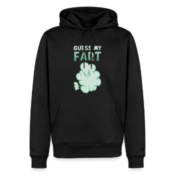 Pet flatulences Pet Péter Devinez mon pet - Sweat à capuche Premium bio Homme - noir - Devant - Nico (187cm)
