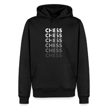 Chess Player Chess - Männer Premium Bio Hoodie - Schwarz - Vorne - Nico (187cm)