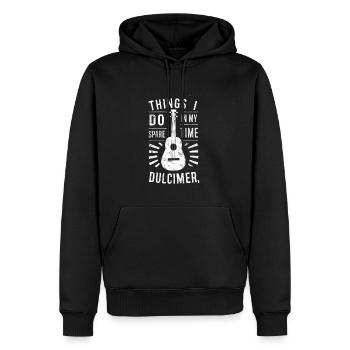 Gift for dulcimer lover - Men’s Premium Organic Hoodie - black - Front - Nico (187cm)