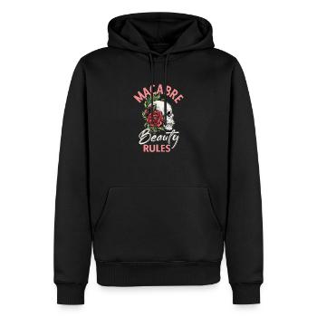 Gothic Horror Vintage Macabre Creepy Occult Sprüch - Männer Premium Bio Hoodie - Schwarz - Vorne - Nico (187cm)